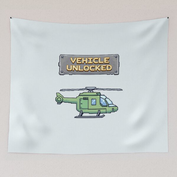 Item preview, Helicóptero desbloqueado de Pixel Vehicle designed and sold by Jollys-ArtShop.