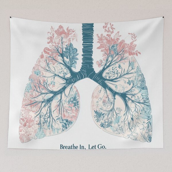 Item preview, Breathe In, Let Go: A Botanical Mindfulness Illustration designed and sold by plam50.