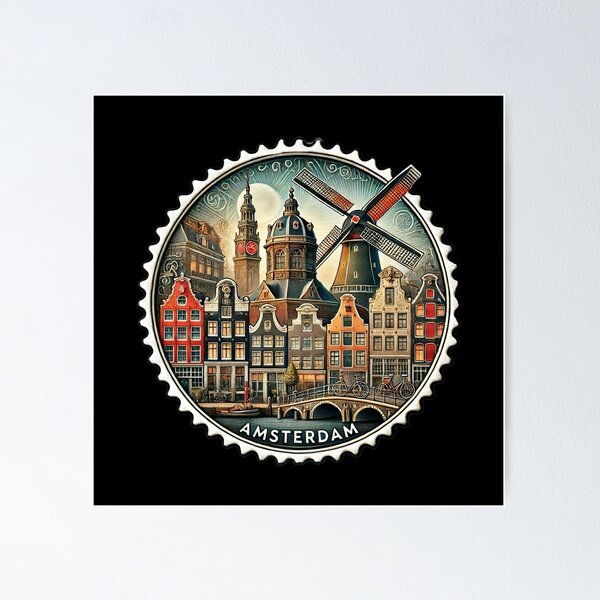 Aperçu de l'œuvre Timbre d'Amsterdam créée et vendue par FineArtsPro.