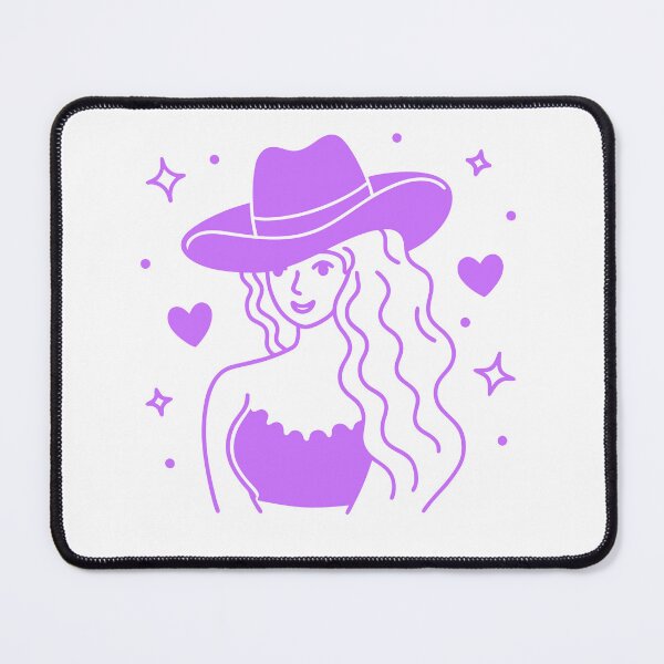 Item preview, Retro Cowgirl Hat Design – In Music We Trust designed and sold by Timegraf.