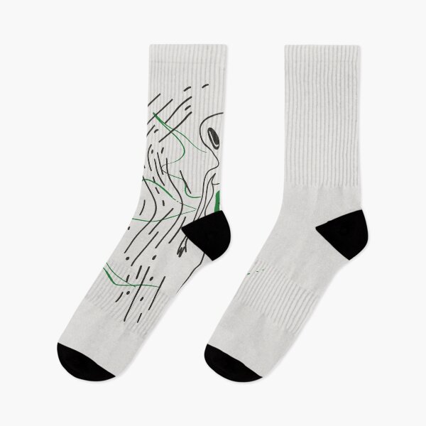 Item preview, Minimalist Alien Line Art designed and sold by Mystikos Art.