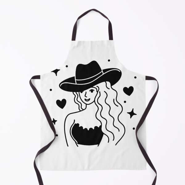 Item preview, Retro Cowgirl Hat Design – In Music We Trust designed and sold by Timegraf.