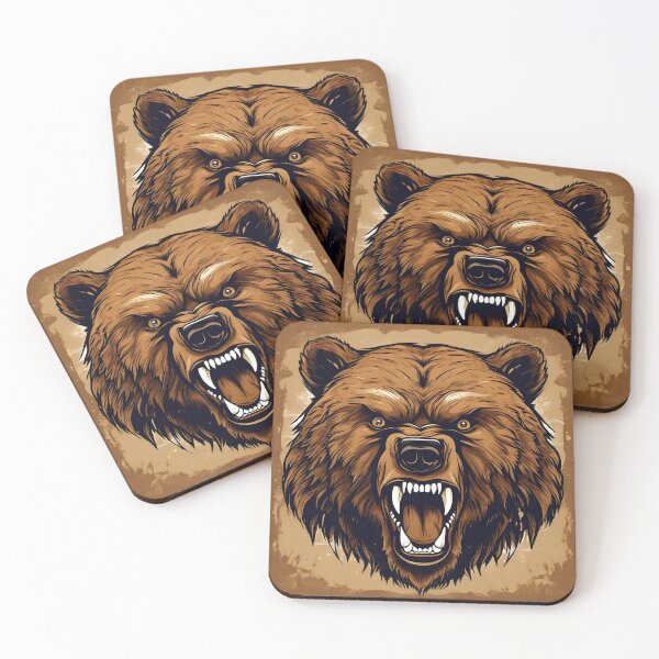 Item preview, Ferocious Bear with Intense Expression   designed and sold by Braodai.