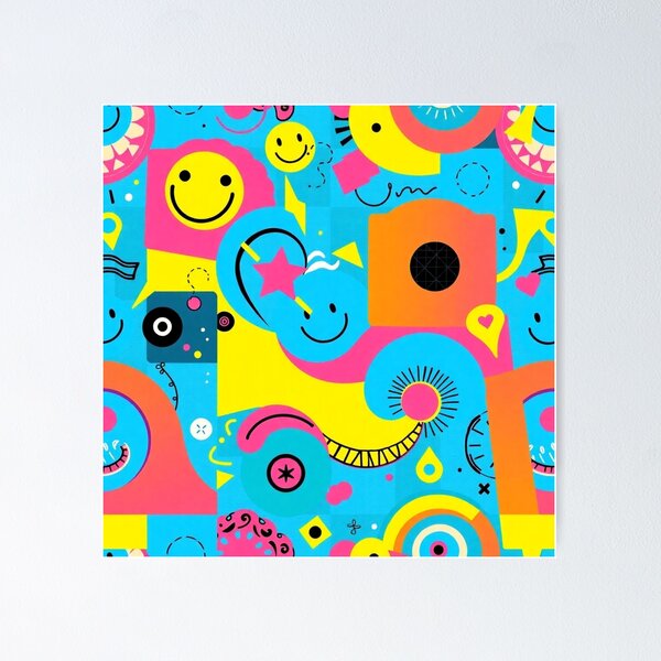 Item preview, Funky Vibrant Geometric Pattern Design designed and sold by The Best Trending Now!.