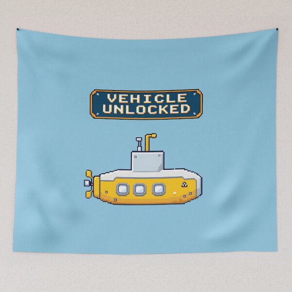 Item preview, Submarino desbloqueado con Pixel Vehicle designed and sold by Jollys-ArtShop.
