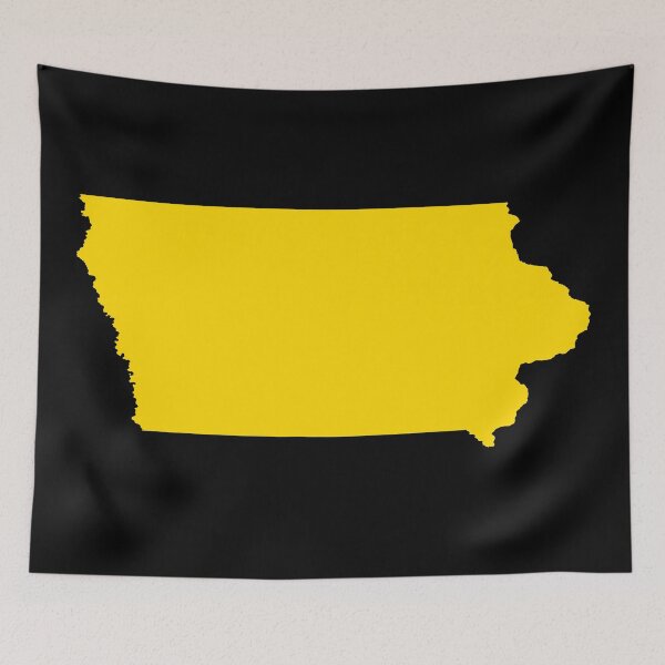Aperçu de l'œuvre Conception jaune de l'Iowa créée et vendue par PhilbonianDezin.