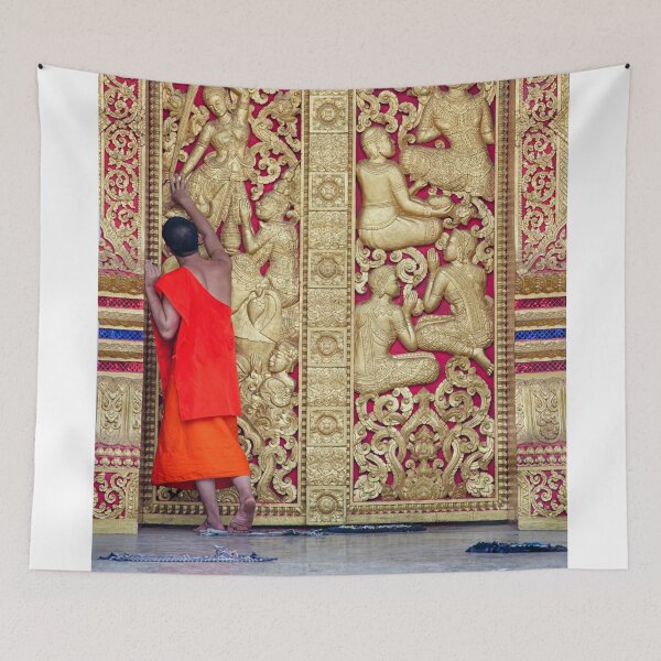 Item preview, Monk in Luang Prabang, Laos - photo print designed and sold by Signs for Dark Times.
