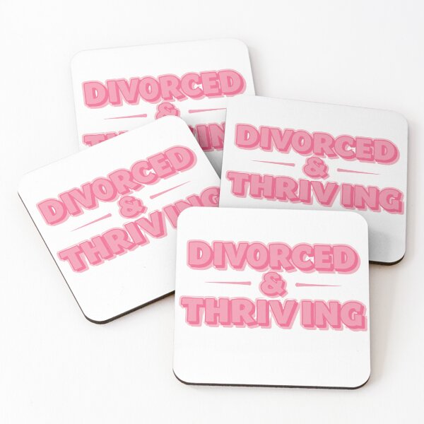 Item preview, DIVORCED AND THRIVING - PINK designed and sold by FitEnvy.