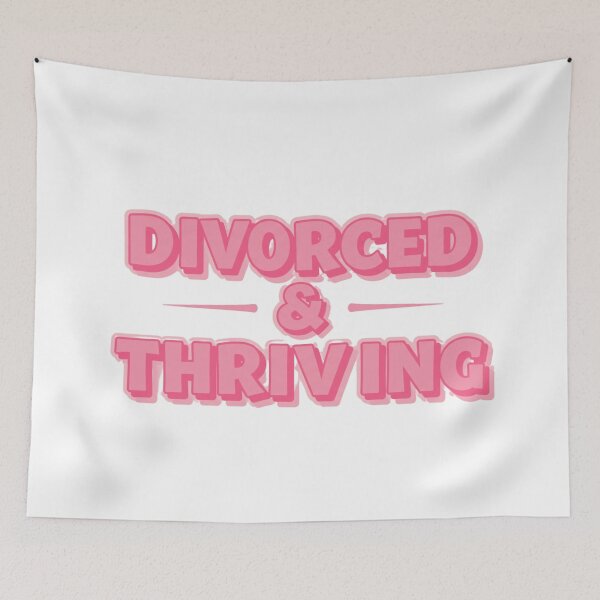 Item preview, DIVORCED AND THRIVING - PINK designed and sold by FitEnvy.