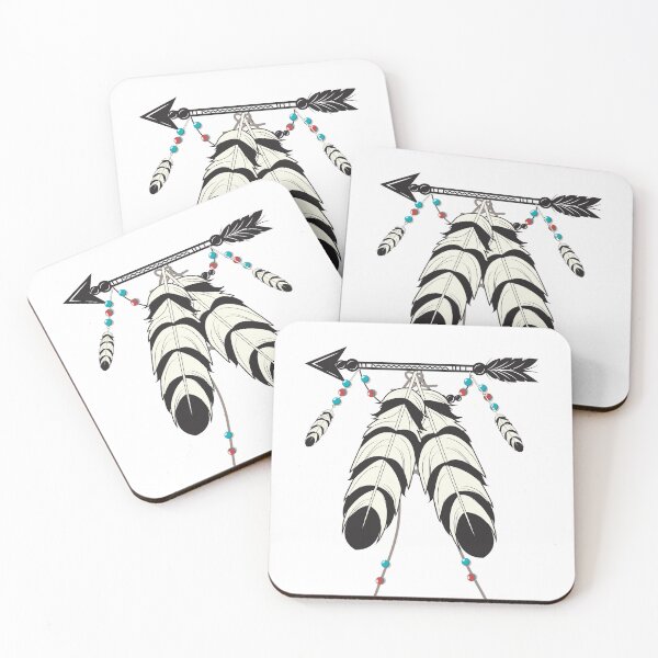 Item preview, Four feathers decorated on an arrow designed and sold by Savvysioux.