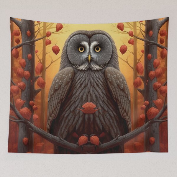 Item preview, Autumn Great Gray designed and sold by snowyowls.