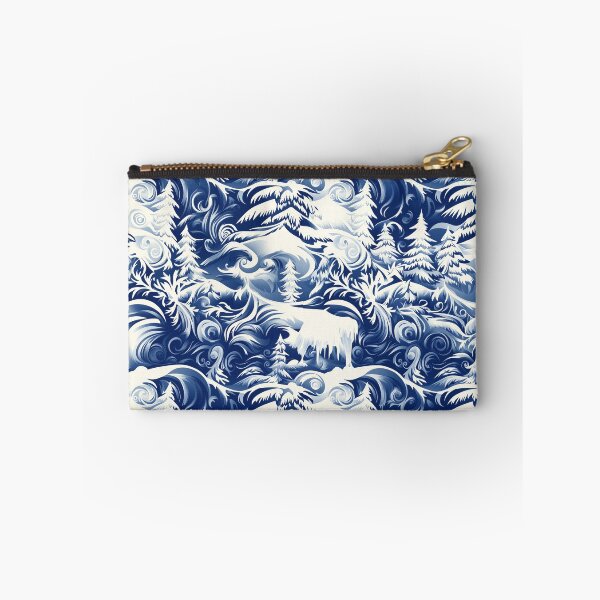 Item preview, Blue Winter Polar Vortex Forest designed and sold by Boddicca.