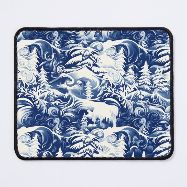 Item preview, Blue Winter Polar Vortex Forest designed and sold by Boddicca.