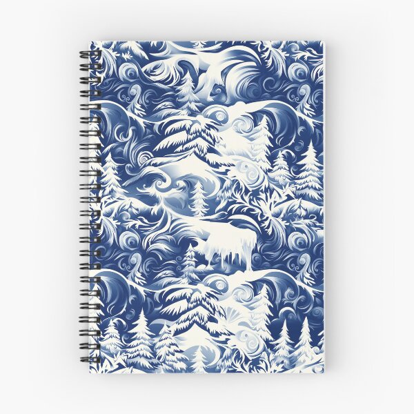 Item preview, Blue Winter Polar Vortex Forest designed and sold by Boddicca.