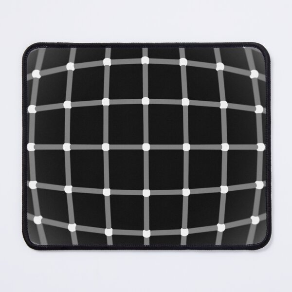 Item preview, Wireframe Optical Illusion (White Dot Grid) designed and sold by musashinodai.