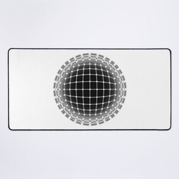 Aperçu de l'œuvre Illusion d'optique filaire (grille de points blancs) créée et vendue par musashinodai.