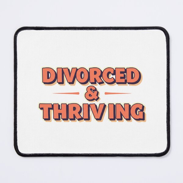 Item preview, DIVORCED AND THRIVING - ORANGE designed and sold by FitEnvy.