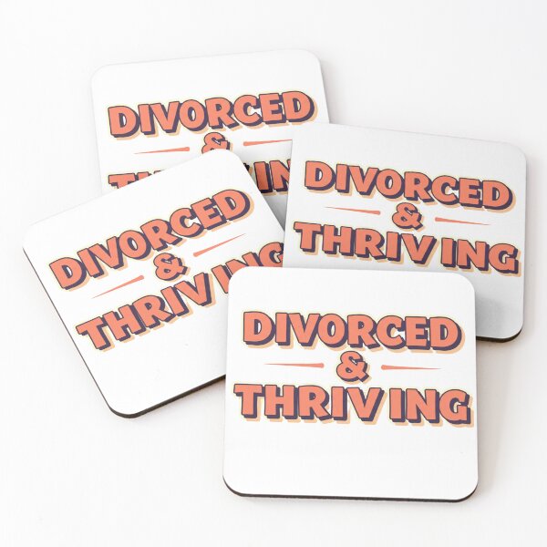 Item preview, DIVORCED AND THRIVING - ORANGE designed and sold by FitEnvy.