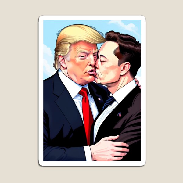 Item preview, True Love Conquers All - Trump & Elon ❤️ designed and sold by iwanttowearthat.