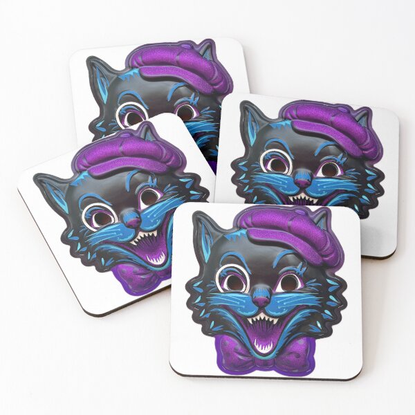 Item preview, Scary Retro Black Cat designed and sold by Atomic Rocket.