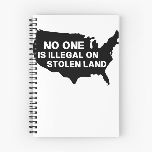 Item preview, No One Is Illegal on Stolen Land - Indigenous People designed and sold by PixVib.