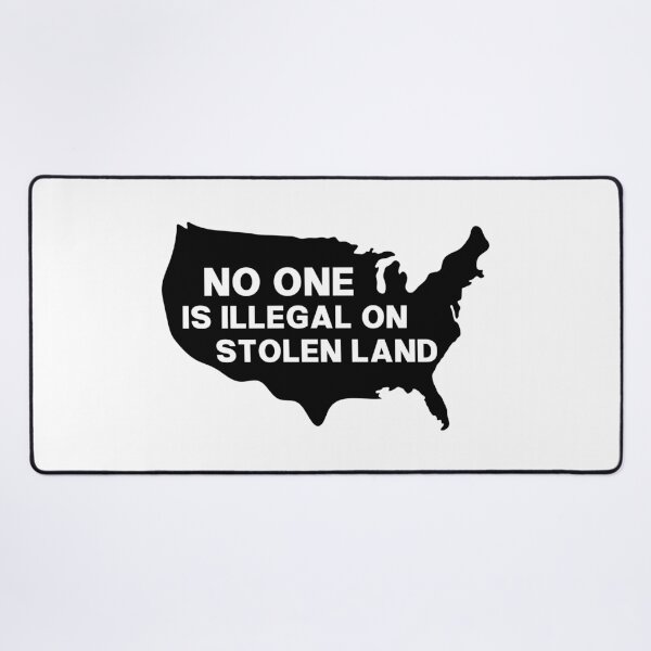 Item preview, No One Is Illegal on Stolen Land - Indigenous People designed and sold by PixVib.