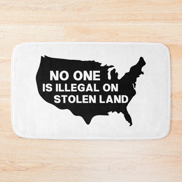 Item preview, No One Is Illegal on Stolen Land - Indigenous People designed and sold by PixVib.