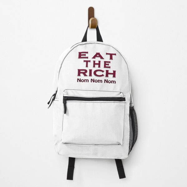 Item preview, Eat the Rich motto humor saying economic equality theme joke social injustice gift gag designed and sold by GreyForest.
