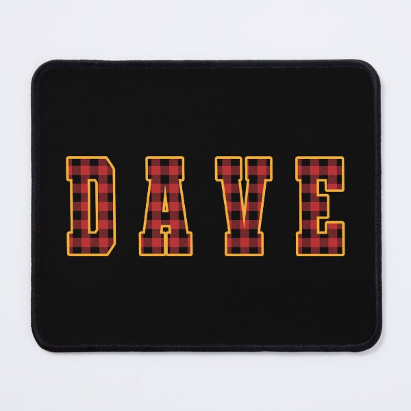 Item preview, Dave written in Plaid Varsity Letters Gold outline designed and sold by Grepthor.