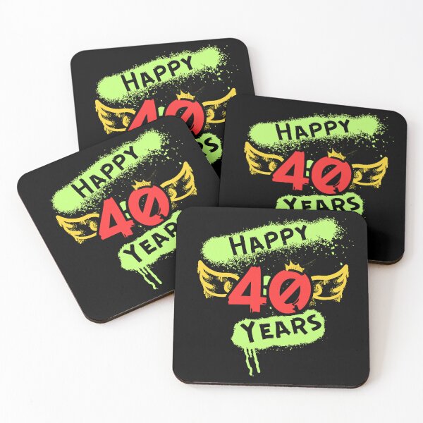 Item preview, Happy 40 Years Gift for Birthday designed and sold by Bawek85Designs.