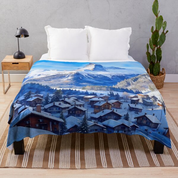 Artikelvorschau, Zermatt Matterhorn Schweizer Alpen Schweiz Skiort Aquarell entworfen und verkauft von Magnolia Valley Art.