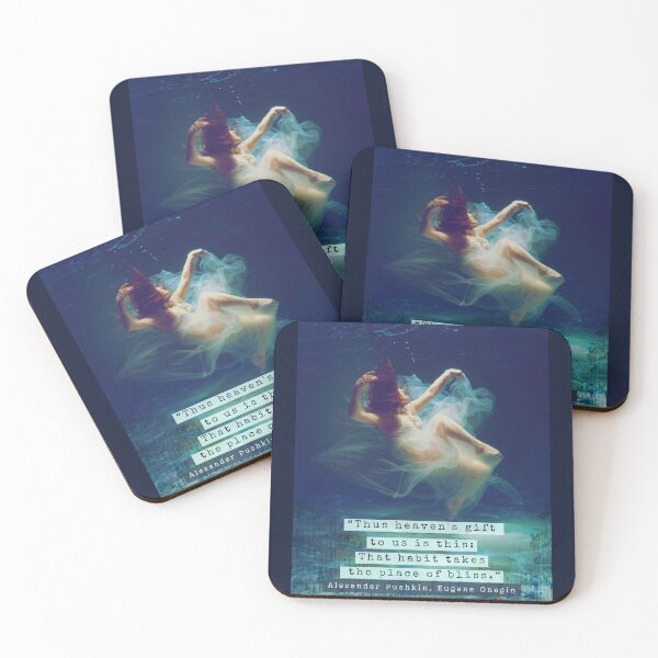 Item preview, Alexander Pushkin quote: Thus heaven's gift to us is this: That habit takes the place of bliss. designed and sold by artbleed.