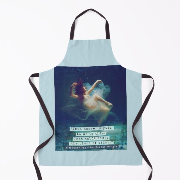 Item preview, Alexander Pushkin quote: Thus heaven's gift to us is this: That habit takes the place of bliss. designed and sold by artbleed.