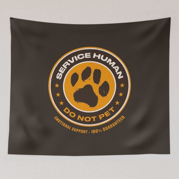 Item preview, Service Human Do Not Pet by Tobe Fonseca designed and sold by Tobe Fonseca®.