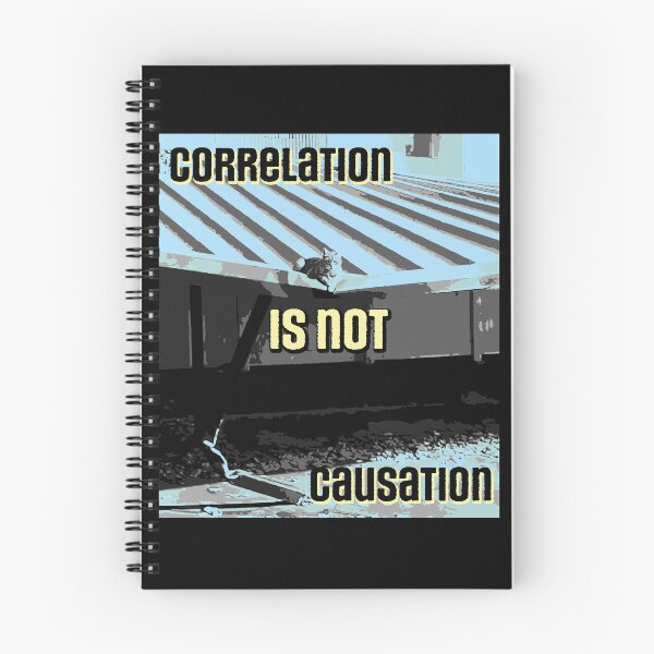 Item preview, Correlation is not Causation cat designed and sold by Signs for Dark Times.