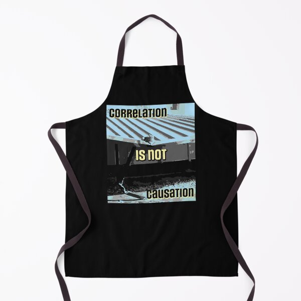 Item preview, Correlation is not Causation cat designed and sold by Signs for Dark Times.
