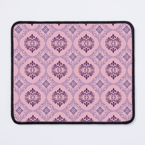 Item preview, Ikat vintage two-tone purple Baroque Pattern designed and sold by RIYA SIRI.