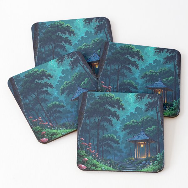 Item preview, Mystical Forest Path with Lantern Glow designed and sold by DafGole.