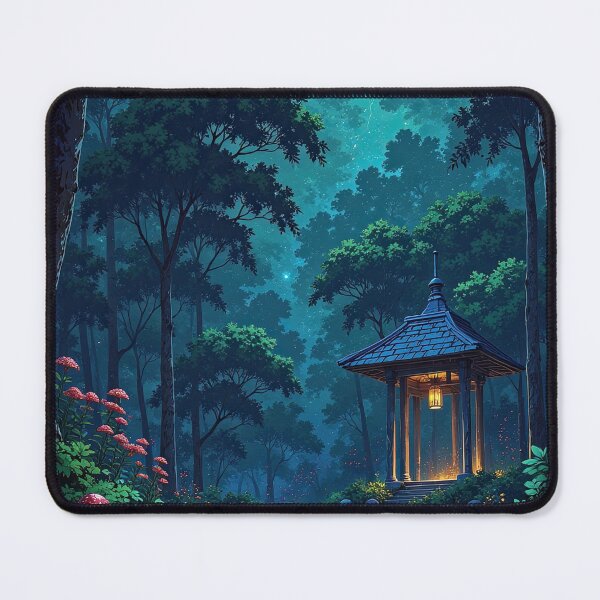 Item preview, Mystical Forest Path with Lantern Glow designed and sold by DafGole.