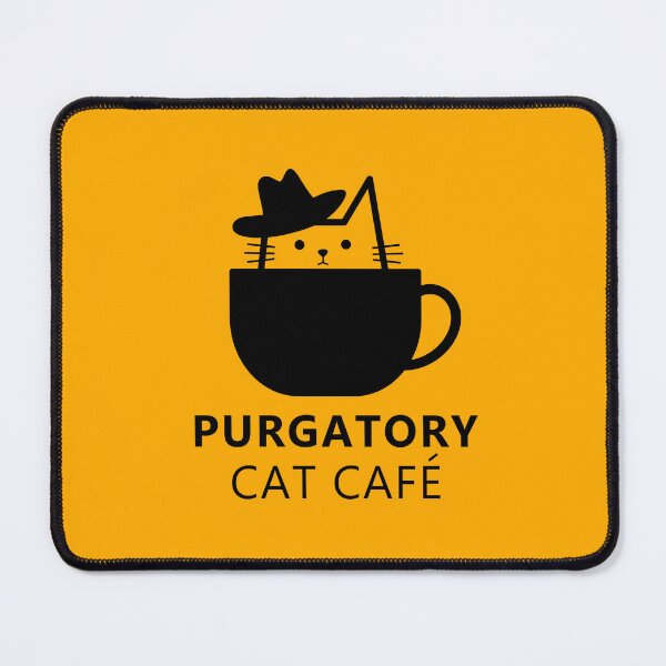 Item preview, Purgatory Cat Cafe w/ hat side designed and sold by purgatorycatcafe.
