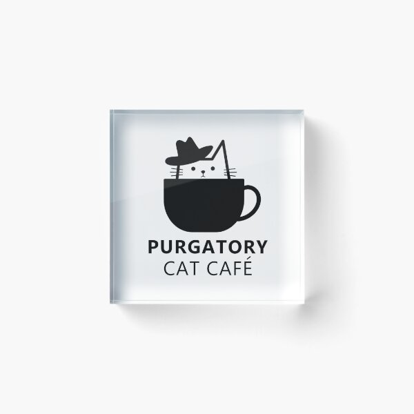 Item preview, Purgatory Cat Cafe w/ hat side designed and sold by purgatorycatcafe.