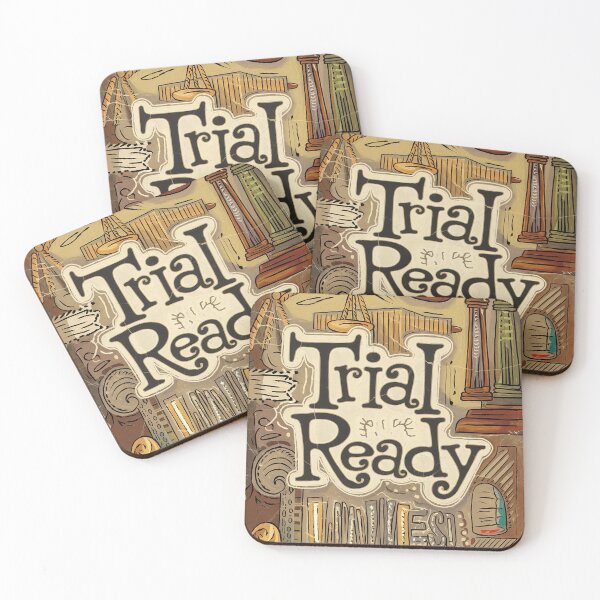 Item preview, Trial Ready Vintage Law Nerd Gift Law Student / Lecturer Gift designed and sold by Back2Collage.
