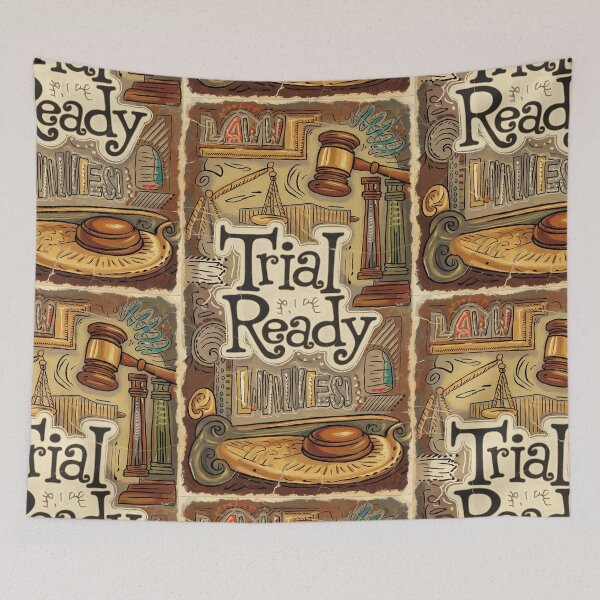 Item preview, Trial Ready Vintage Law Nerd Gift Law Student / Lecturer Gift designed and sold by Back2Collage.