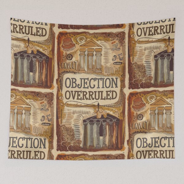 Item preview, Objection Overruled Vintage Law Nerd Gift Law Student / Lecturer Gift designed and sold by Back2Collage.