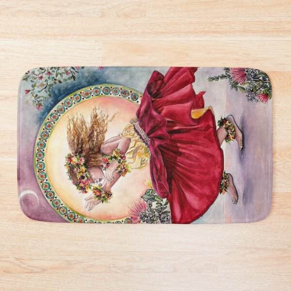 Item preview, Tip Toe Dancing Upon the Earth – Hula Dancer Watercolor Painting, Hawaii Art by Alessandra Jann-Jordan designed and sold by AJJARTSLLC.
