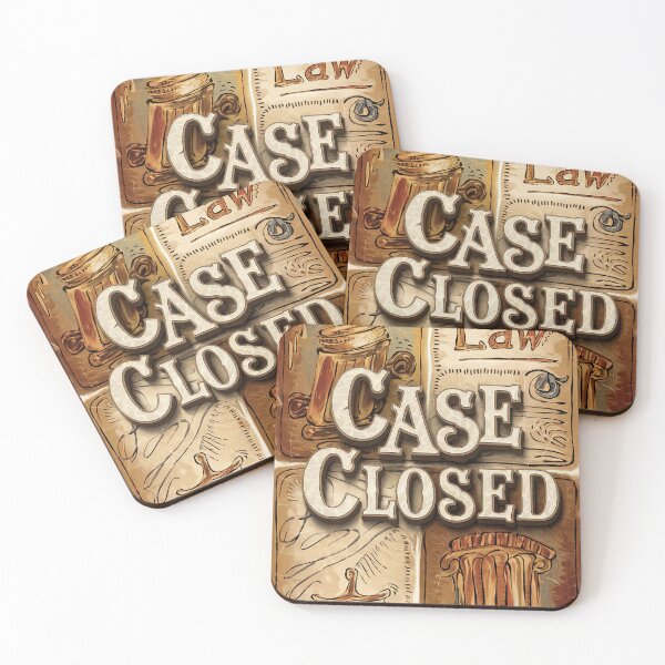 Item preview, Case Closed Vintage Law Nerd Gift Law Student / Lecturer Gift designed and sold by Back2Collage.