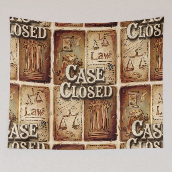 Item preview, Case Closed Vintage Law Nerd Gift Law Student / Lecturer Gift designed and sold by Back2Collage.