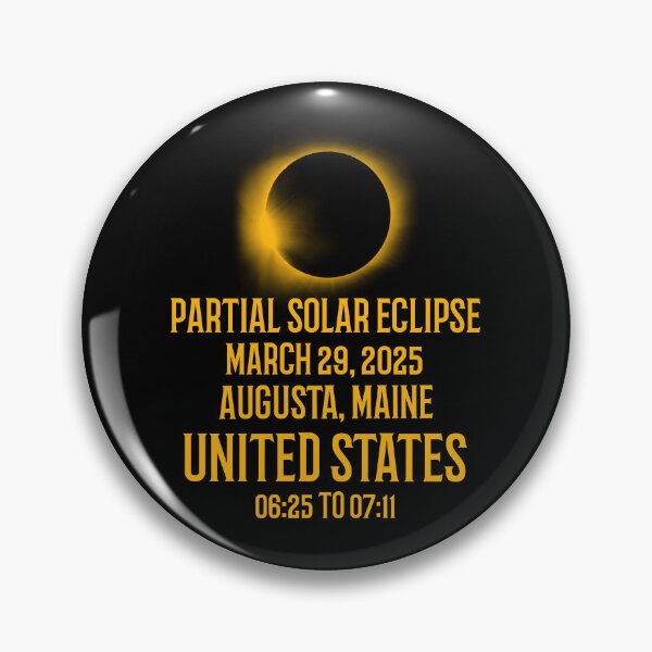 Artikelvorschau, Partielle Sonnenfinsternis 29. März 2025 Maine USA entworfen und verkauft von 87-Aesthetics.