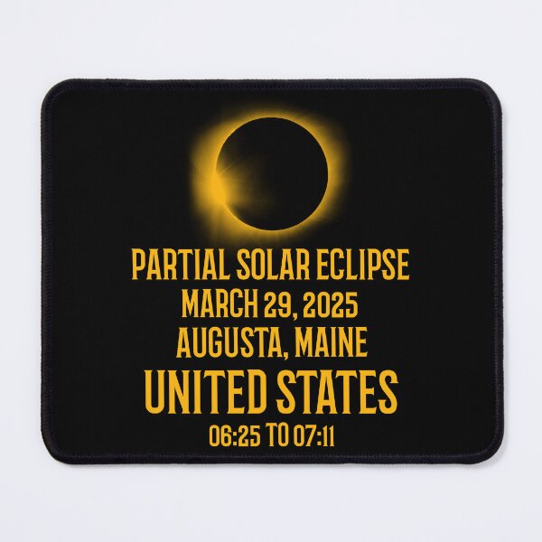 Item preview, Partial Solar Eclipse 29 March 2025 Maine USA designed and sold by 87-Aesthetics.