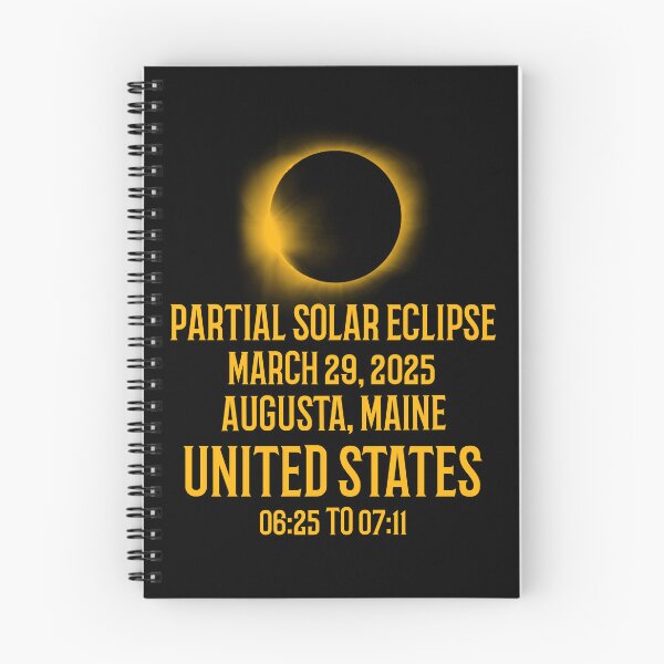 Item preview, Partial Solar Eclipse 29 March 2025 Maine USA designed and sold by 87-Aesthetics.